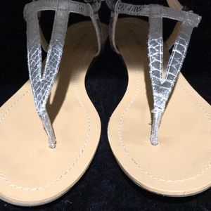 Nine West Silver Sandals